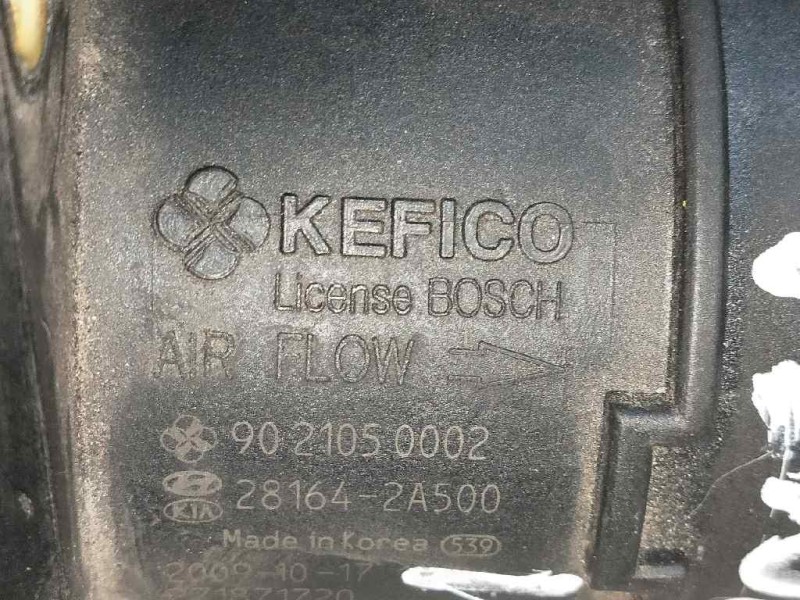 Recambio de caudalimetro para kia venga 1.4 crdi cat referencia OEM IAM 9021050002 281642A500 KEFICO