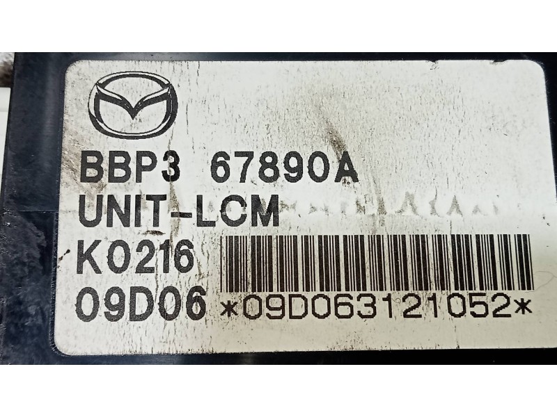 Recambio de modulo electronico para mazda 3 lim. (bl) 2.2 turbodiesel cat referencia OEM IAM BBP367890A  