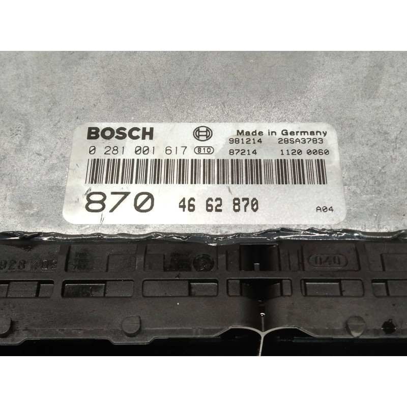 Recambio de centralita motor uce para saab 9-3 berlina 2.0 t sek referencia OEM IAM 0281001617 4662870 870