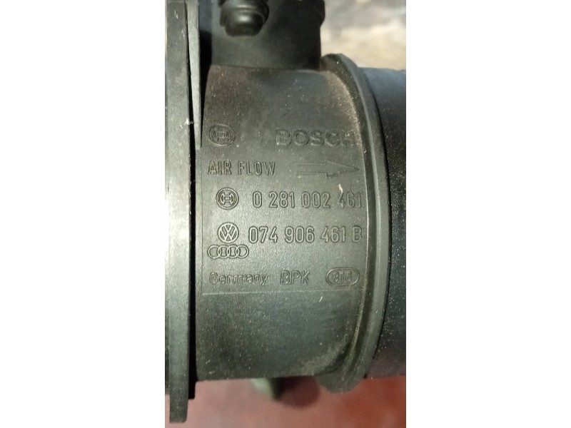 Recambio de caudalimetro para volkswagen t5 transporter/furgoneta caja cerrada referencia OEM IAM 0281002461 074906461B 