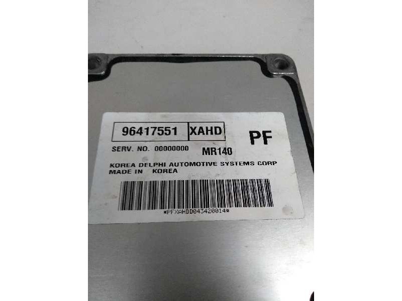 Recambio de centralita motor uce para chevrolet kalos referencia OEM IAM 96417551 XAHD PF Recambio de centralita motor uce para chevrolet kalos referencia OEM IAM 96417551 XAHD PF