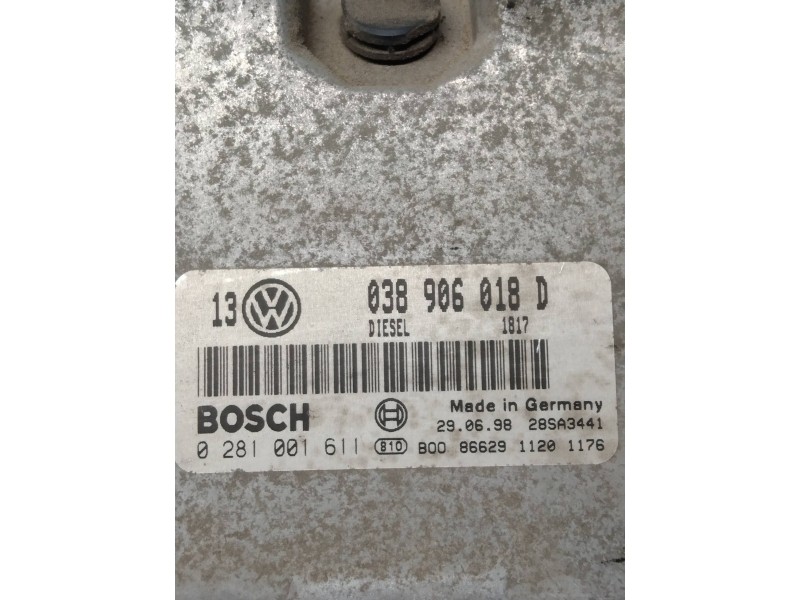 Recambio de centralita motor uce para volkswagen golf iv berlina (1j1) conceptline referencia OEM IAM 038906018D 0281001611 