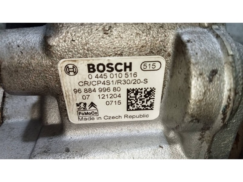 Recambio de bomba inyeccion para citroen berlingo xtr 1,6 hdi 92 referencia OEM IAM 0445010516 9688499680 BOSCH Recambio de bomba inyeccion para citroen berlingo xtr 1,6 hdi 92 referencia OEM IAM 0445010516 9688499680 BOSCH