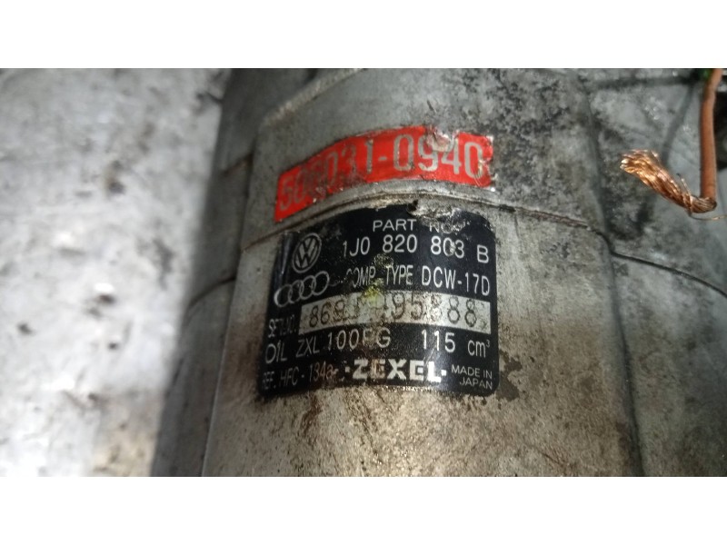 Recambio de compresor aire acondicionado para volkswagen golf iv berlina (1j1) básico referencia OEM IAM 1J0820803B 5060310940 