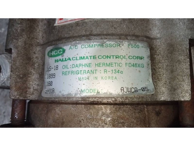 Recambio de compresor aire acondicionado para hyundai trajet (fo) 2.0 crdi gls referencia OEM IAM F500AJWCB05  