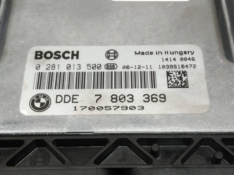 Recambio de centralita motor uce para bmw serie 5 berlina (e60) 530d referencia OEM IAM 0281013500 DDE7803369 