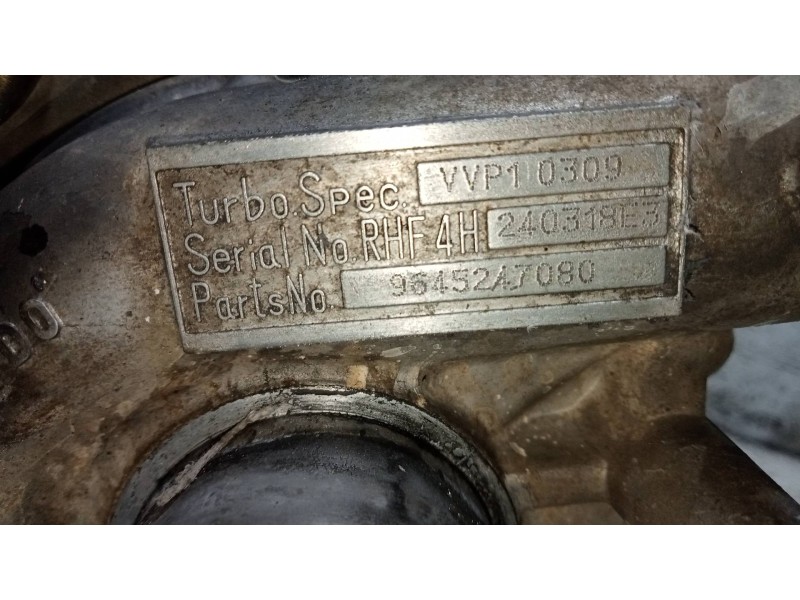 Recambio de turbocompresor para citroen xsara picasso 2.0 hdi vivace referencia OEM IAM 9645247080 VVP10309 