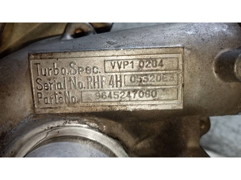 Recambio de turbocompresor para citroen xsara picasso 2.0 hdi referencia OEM IAM 9645247080 VVP10204 