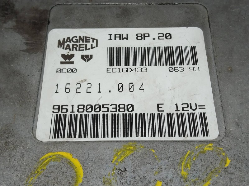 Recambio de centralita motor uce para citroen zx 2.0 / 2.0i volcane referencia OEM IAM IAW8P20 9618005380 16221004