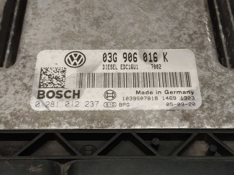 Recambio de centralita motor uce para skoda octavia berlina (1z3) active referencia OEM IAM 0281012237 03G906016K EDC16U1