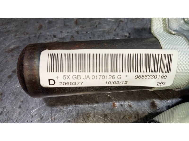 Recambio de airbag cortina delantero derecho para peugeot 508 active referencia OEM IAM 9686330180  