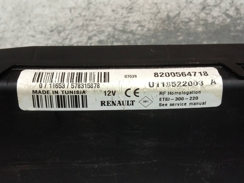 Recambio de modulo electronico para dacia logan ambiance referencia OEM IAM 8200564718  