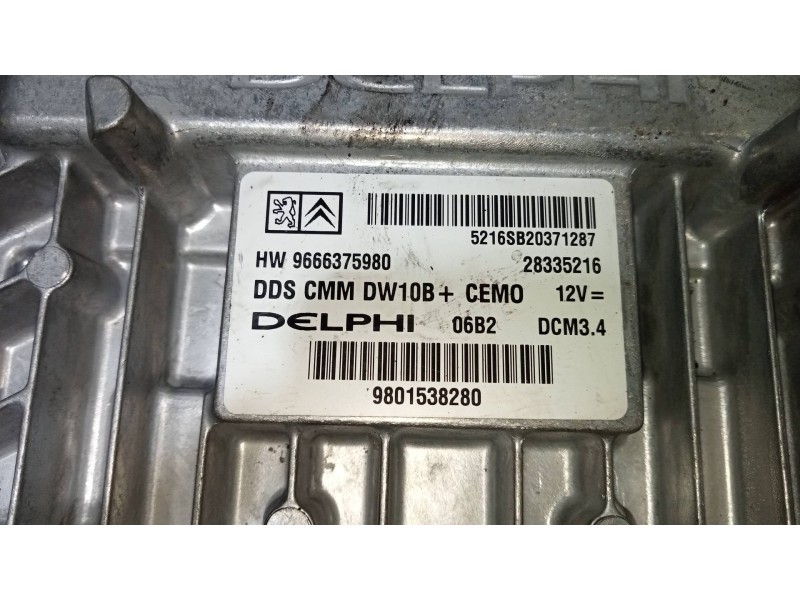 Recambio de centralita motor uce para peugeot 508 active referencia OEM IAM 28335216 9801538280 9666375980