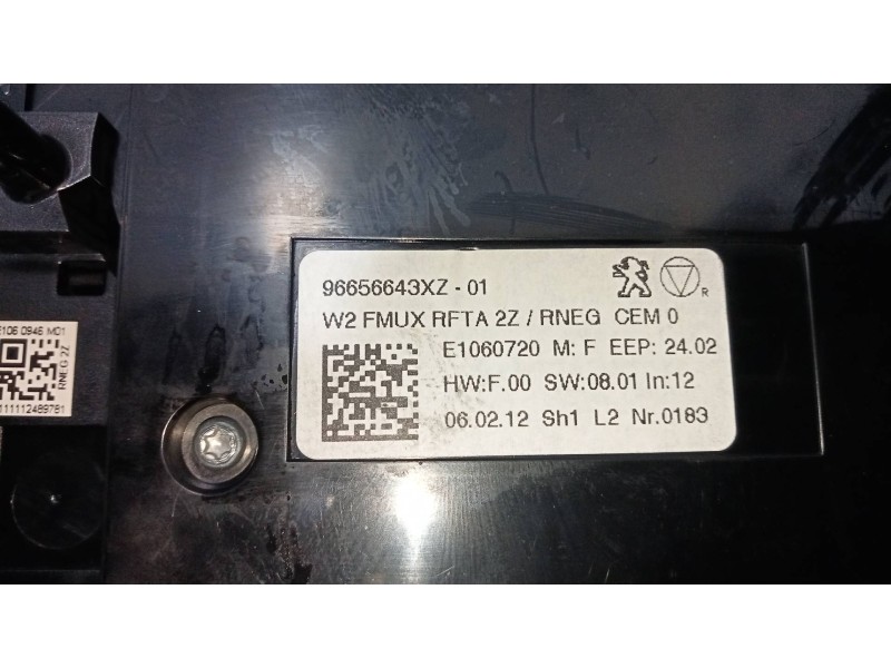 Recambio de mando calefaccion / aire acondicionado para peugeot 508 active referencia OEM IAM 96656643XZ  