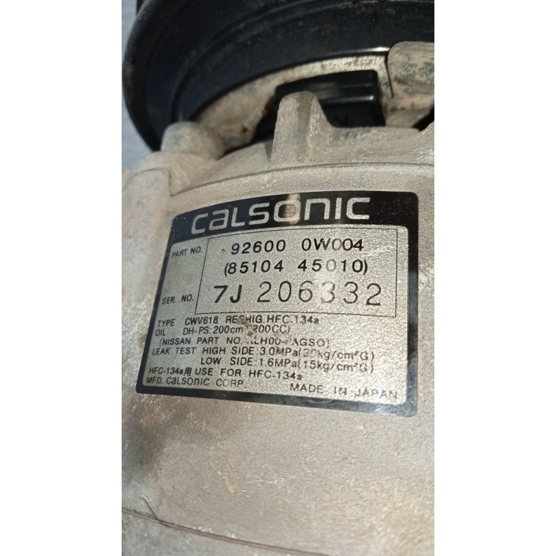 Recambio de compresor aire acondicionado para nissan pathfinder (r50) 3.3 v6 referencia OEM IAM 926000W004 8510445010 