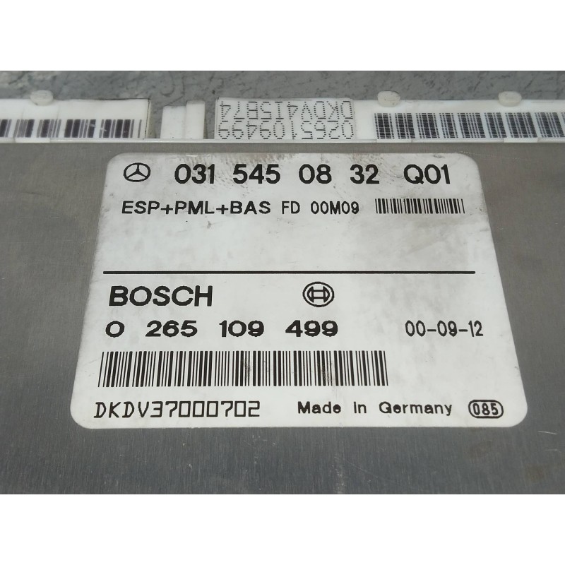 Recambio de centralita abs para mercedes clase e (w210) berlina diesel 320 cdi (210.026) referencia OEM IAM 0265109499 031545083