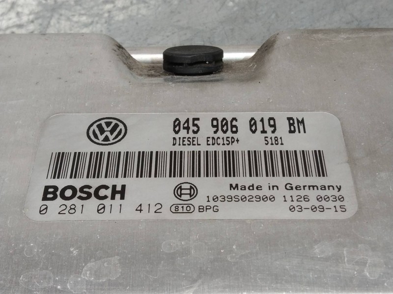 Recambio de centralita motor uce para skoda fabia (6y2/6y3) 1.4 tdi cat (amf) referencia OEM IAM 0281011412 045906019BM EDC15P