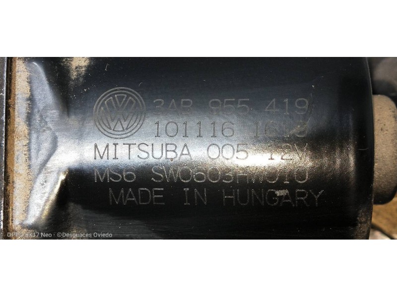 Recambio de motor limpia delantero para volkswagen passat lim. (362) 2.0 tdi referencia OEM IAM 3AB955419  