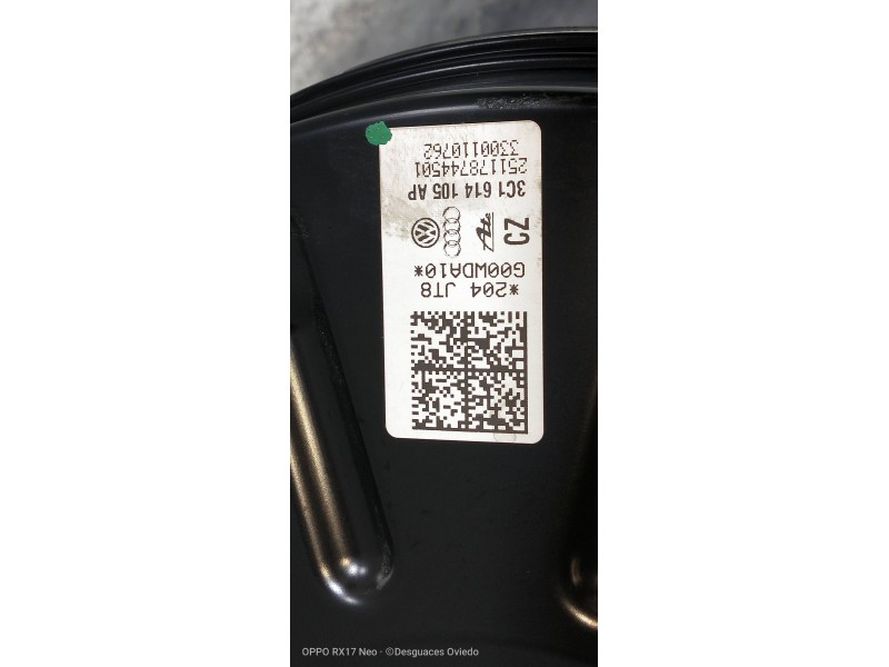 Recambio de servofreno para volkswagen passat lim. (362) 2.0 tdi referencia OEM IAM 3C1614105AP  