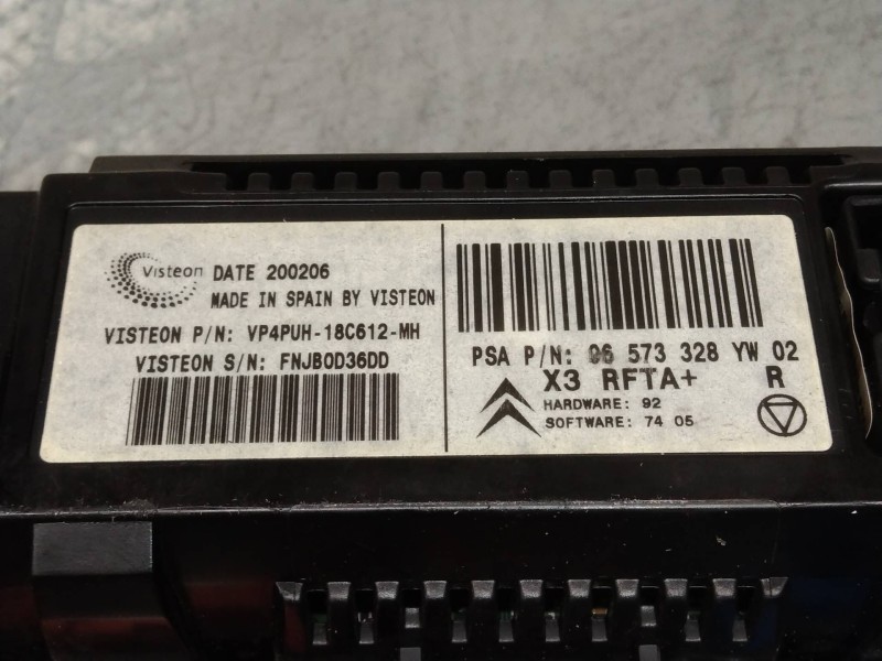 Recambio de mando calefaccion / aire acondicionado para citroen c5 berlina lx (e) referencia OEM IAM 96573328  