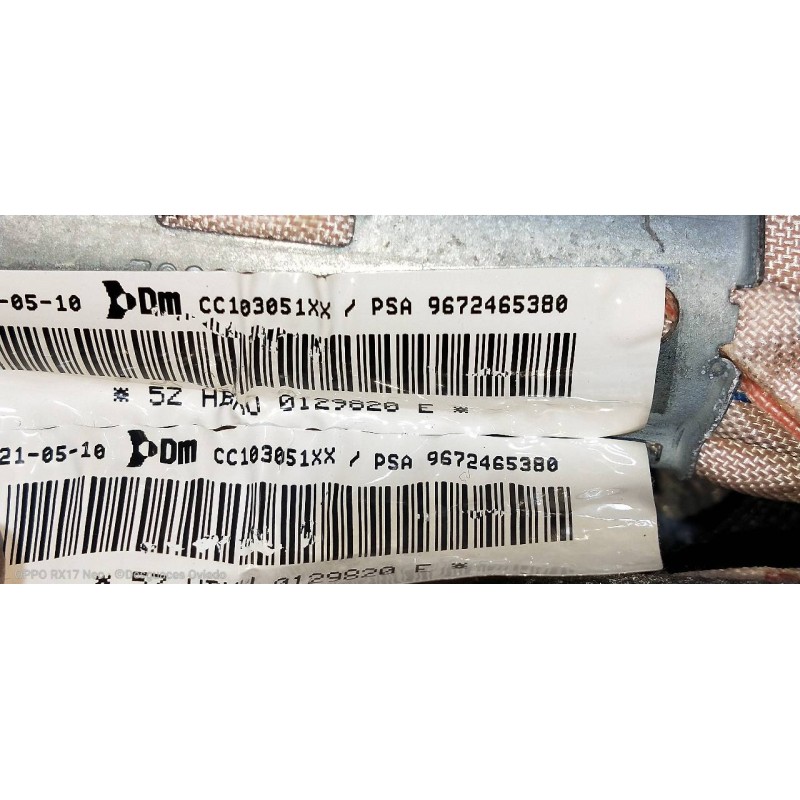 Recambio de airbag cortina delantero izquierdo para citroen ds3 1.6 16v referencia OEM IAM 9672465380  