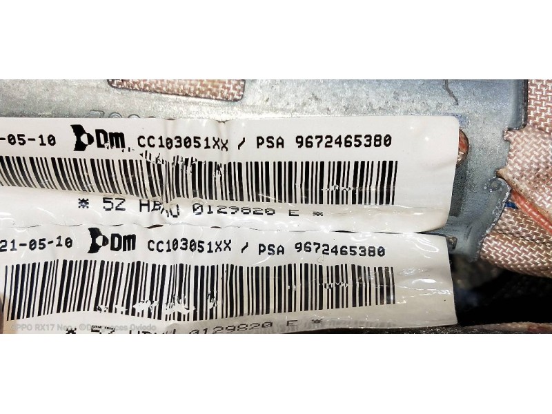 Recambio de airbag cortina delantero izquierdo para citroen ds3 1.6 16v referencia OEM IAM 9672465380  