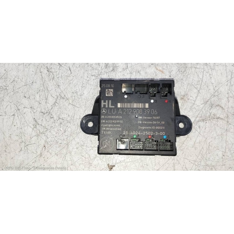 Recambio de modulo electronico para mercedes clase glk (w204) glk glk 220 cdi be (204.902) referencia OEM IAM A2129003906 A21282