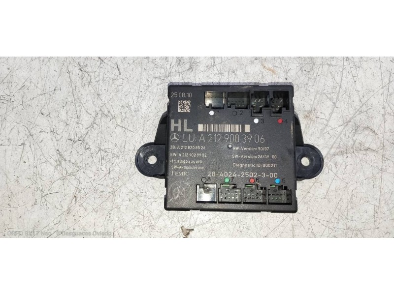 Recambio de modulo electronico para mercedes clase glk (w204) glk glk 220 cdi be (204.902) referencia OEM IAM A2129003906 A21282