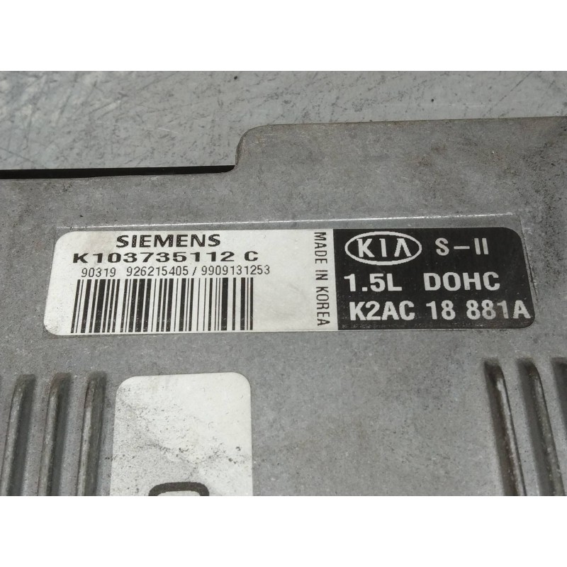 Recambio de centralita motor uce para kia shuma 1.5 ls berlina portón referencia OEM IAM K103735112C K2AC18881A 