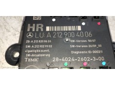 Recambio de modulo electronico para mercedes clase glk (w204) glk glk 220 cdi be (204.902) referencia OEM IAM A2129004006 A21282 2