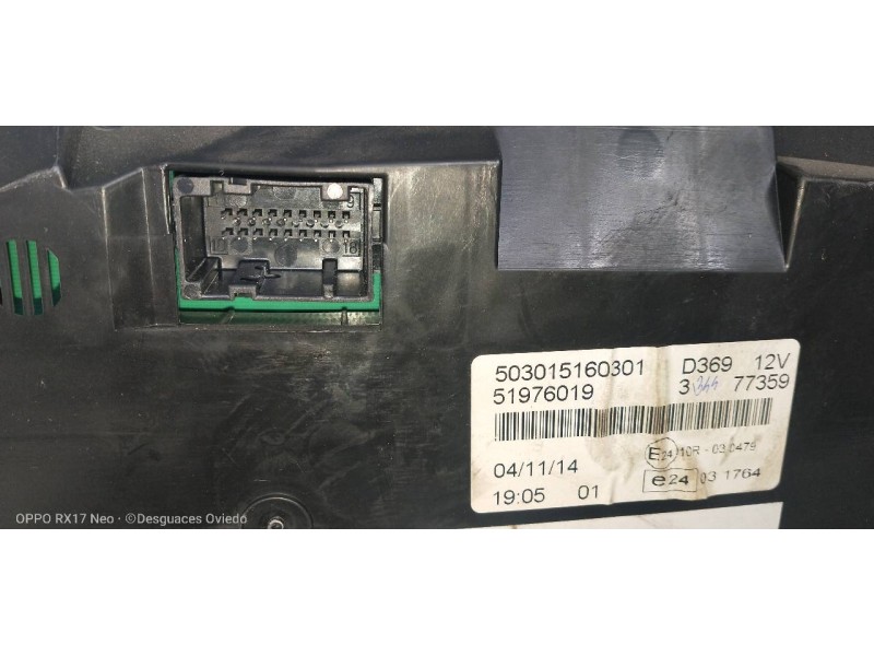 Recambio de cuadro instrumentos para opel combo d expression l1h1 referencia OEM IAM 51976019 503015160301 