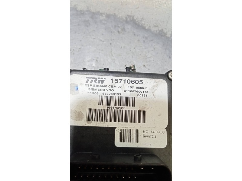 Recambio de abs para peugeot 407 sr confort referencia OEM IAM S118676001O  