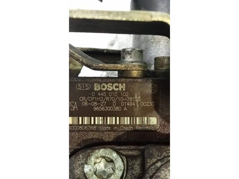 Recambio de bomba inyeccion para peugeot 407 sr confort referencia OEM IAM 0445010102 9656300380A 