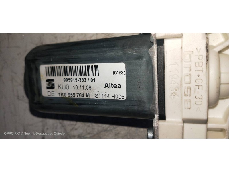 Recambio de elevalunas trasero derecho para seat altea xl (5p5) family referencia OEM IAM 1K0959704M 995915333 5P Recambio de elevalunas trasero derecho para seat altea xl (5p5) family referencia OEM IAM 1K0959704M 995915333 5P