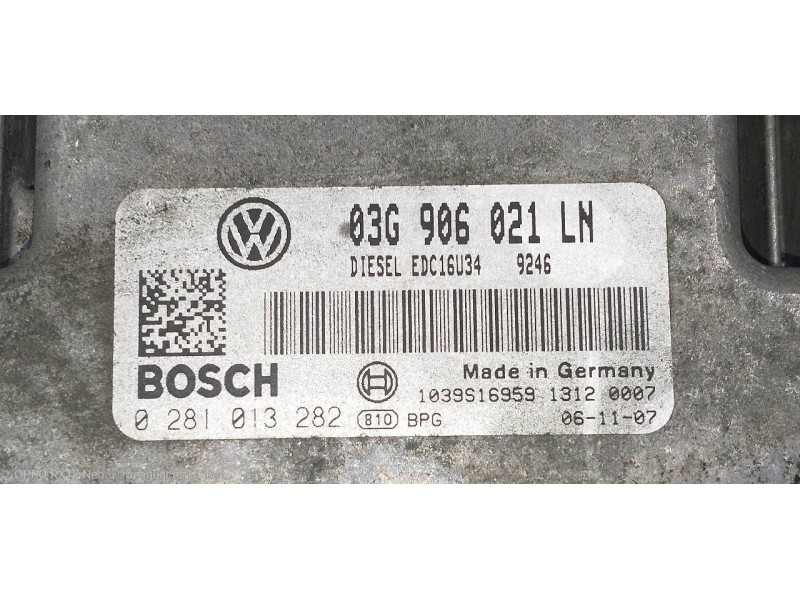 Recambio de centralita motor uce para seat altea xl (5p5) family referencia OEM IAM 0281013282 03G906021LN  Recambio de centralita motor uce para seat altea xl (5p5) family referencia OEM IAM 0281013282 03G906021LN