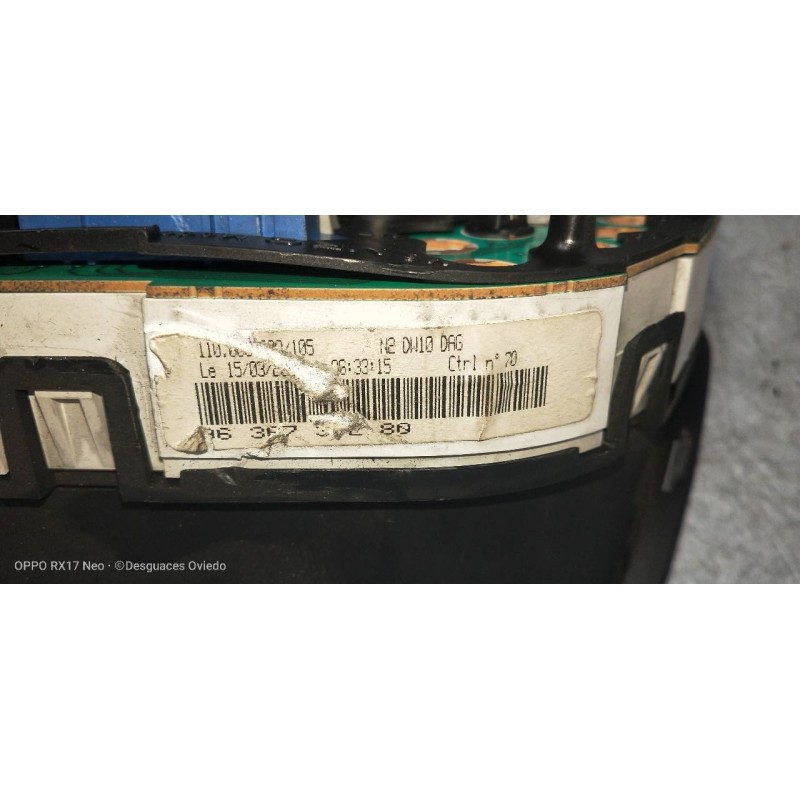 Recambio de cuadro instrumentos para peugeot 306 berlina 3/4/5 puertas (s2) graffic referencia OEM IAM 9636733280  