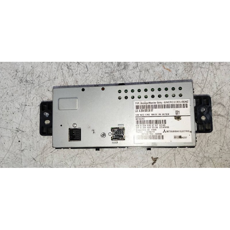 Recambio de pantalla multifuncion para mercedes clase glk (w204) glk glk 220 cdi be (204.902) referencia OEM IAM A2048202697 A20