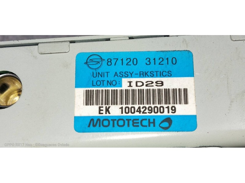 Recambio de modulo electronico para ssangyong actyon 200 xdi referencia OEM IAM 8712031210  