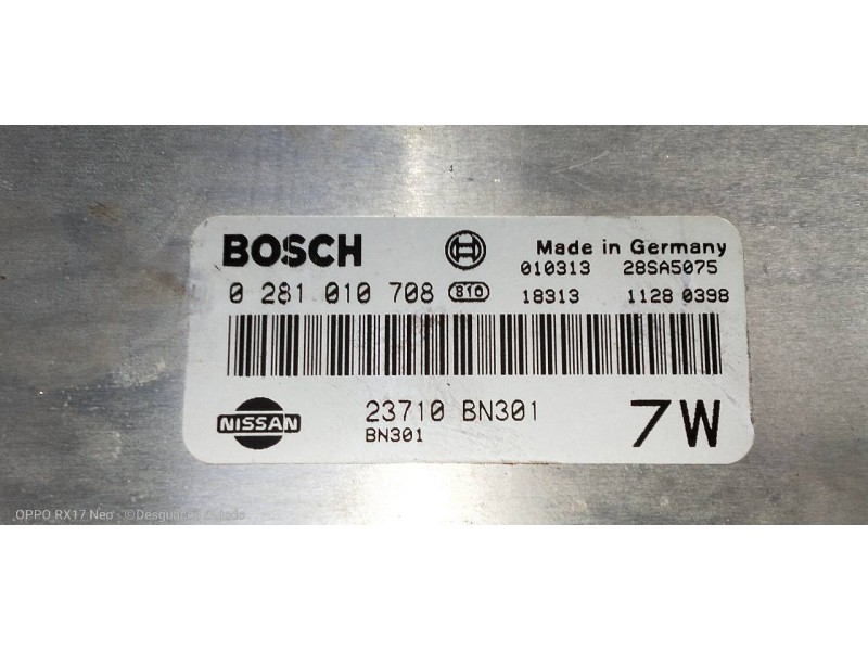 Recambio de centralita motor uce para nissan almera (n16/e) elegance referencia OEM IAM 0281010708 23710BN301 