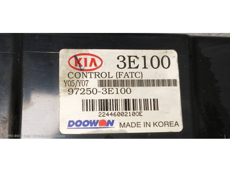 Recambio de mando calefaccion / aire acondicionado para kia sorento 2.5 crdi vgt ex1 referencia OEM IAM 972503E100  