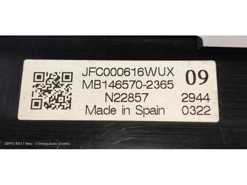 Recambio de mando calefaccion / aire acondicionado para land rover discovery v6 td se referencia OEM IAM MB1465702365 JFC000616W