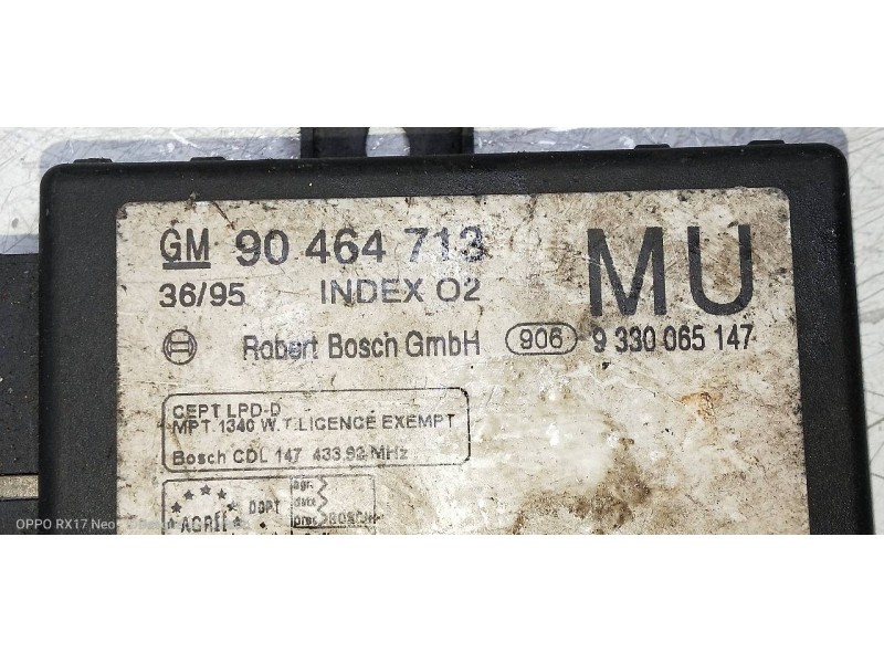 Recambio de modulo electronico para opel vectra b berlina comfort referencia OEM IAM 90464713 9330065147 