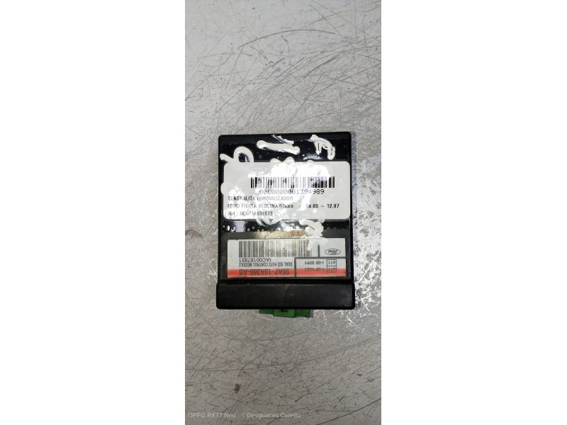 Recambio de centralita inmovilizador para ford fiesta berlina básico referencia OEM IAM 98AP19A366AB IAC00187931 
