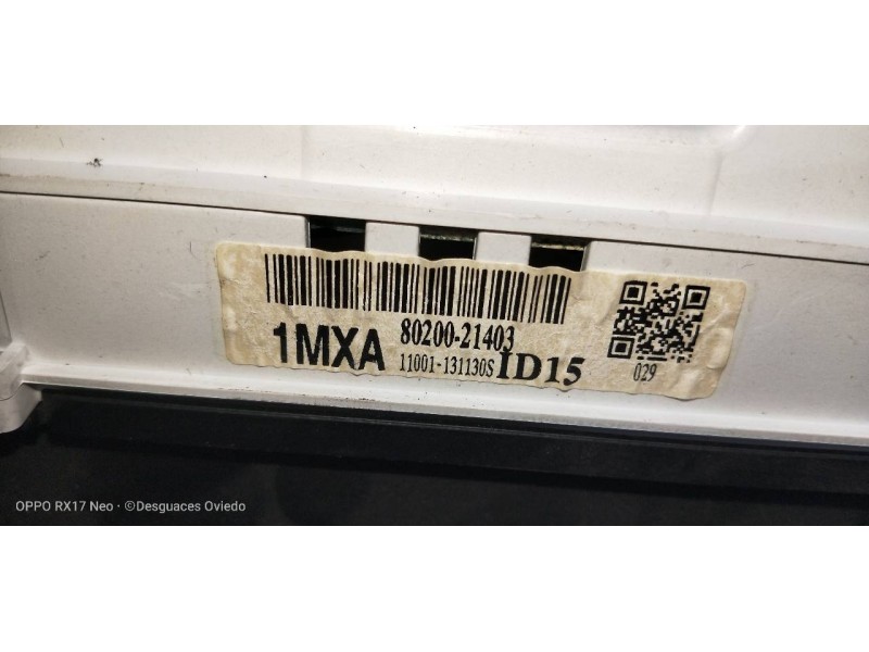 Recambio de cuadro instrumentos para ssangyong rodius xdi trend referencia OEM IAM 8020021403 11001131130S 