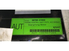 Recambio de mando calefaccion / aire acondicionado para ssangyong rodius xdi trend referencia OEM IAM 6870021022   2