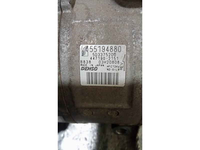 Recambio de compresor aire acondicionado para fiat grande punto (199) 1.4 referencia OEM IAM 4471902151 55194880 