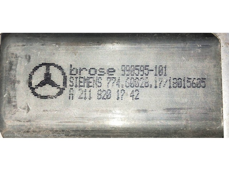 Recambio de elevalunas delantero derecho para mercedes clase c (w203) berlina 220 cdi (la) (203.008) referencia OEM IAM A2118201