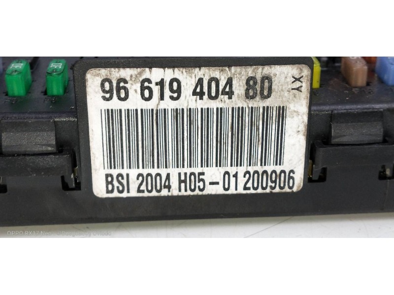 Recambio de caja reles / fusibles para citroen c4 berlina collection referencia OEM IAM 9661940480 BSI2004H05 