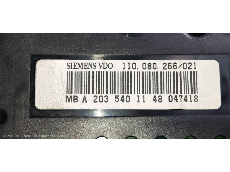 Recambio de cuadro instrumentos para mercedes clase c (w203) berlina 220 cdi (la) (203.008) referencia OEM IAM A2035401148 11008