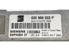 Recambio de centralita motor uce para seat ibiza (6l1) fresh referencia OEM IAM 5WP4430407 03E906033P  2